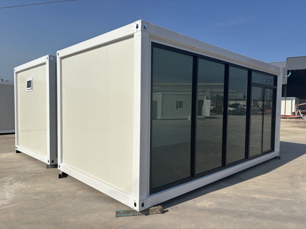 6m x 3m glass side office 1
